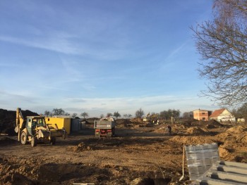 Stavební práce pokračují i v zimním období